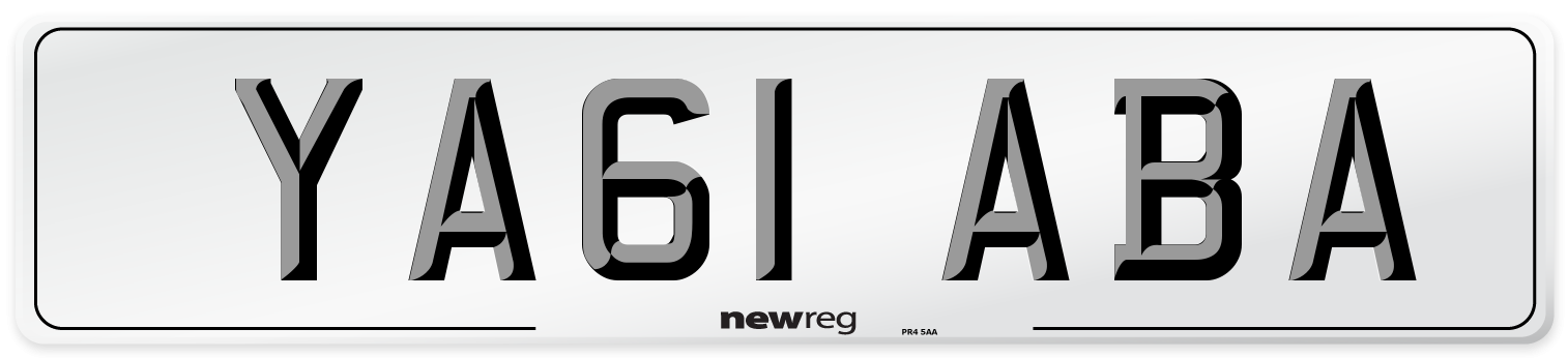 YA61 ABA Number Plate from New Reg